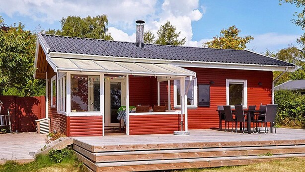 Exterior - Garden-view Holiday Home in Zealand With Terrace (Holbaek)