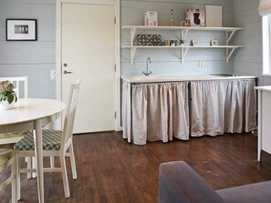 Fridge, microwave, coffee/tea maker