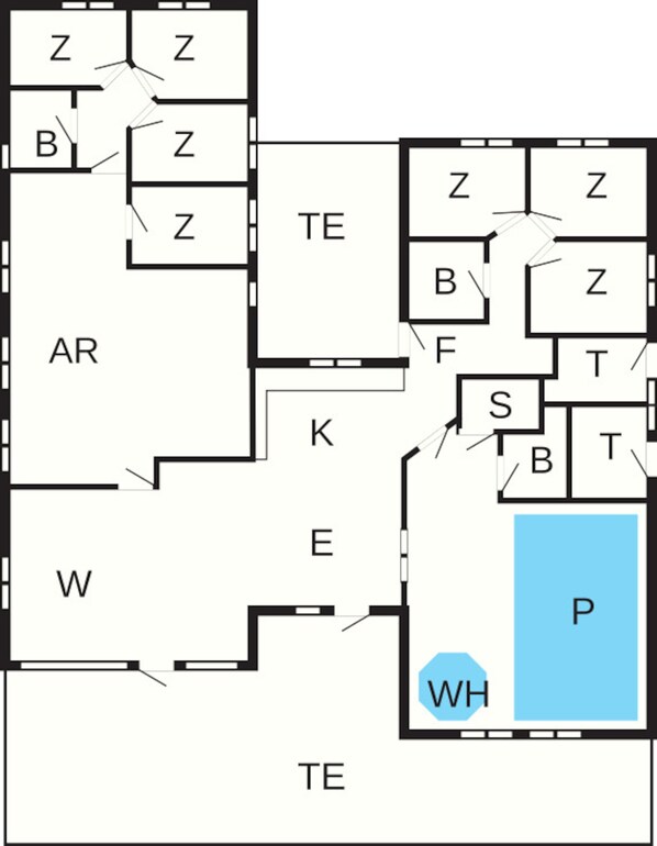 House | Floor plan - Holiday Home in Grenaa (Grenaa)