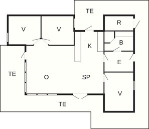 House | Floor plan - 6 Person Holiday Home in Fjerritslev (Fjerritslev)
