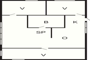 House | Floor plan - 5 Person Holiday Home in Hornbaek (Hornbaek)