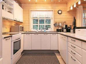 Kühlschrank, Mikrowelle, Herdplatte, Geschirrspüler