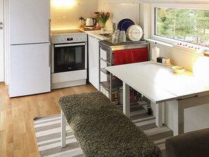 Fridge, microwave, coffee/tea maker