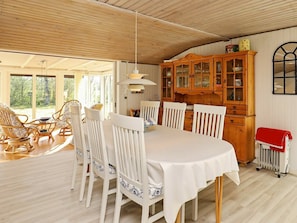 Dining - Modern Holiday Home in Jutland, Nordjylland With Terrace (Strandby)