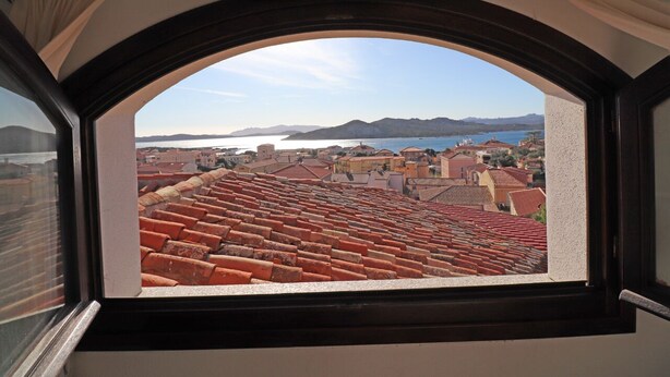 Apartamento, 2 habitaciones, balcón, vistas parciales al mar | Vistas al mar