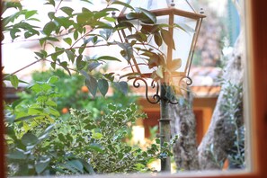 Apartment, 1 Schlafzimmer, zum Garten hin | Ausblick vom Zimmer