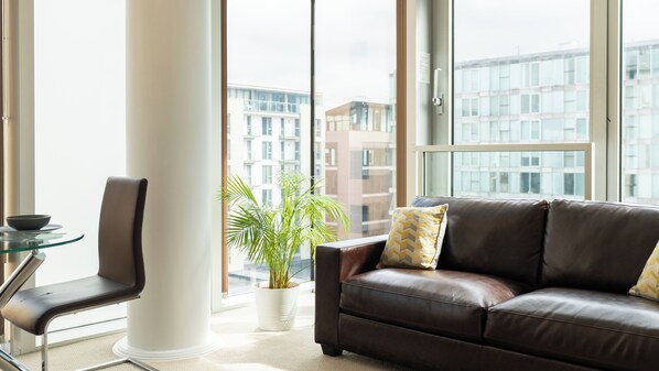 숙박 시설에서 보는 시내 전망