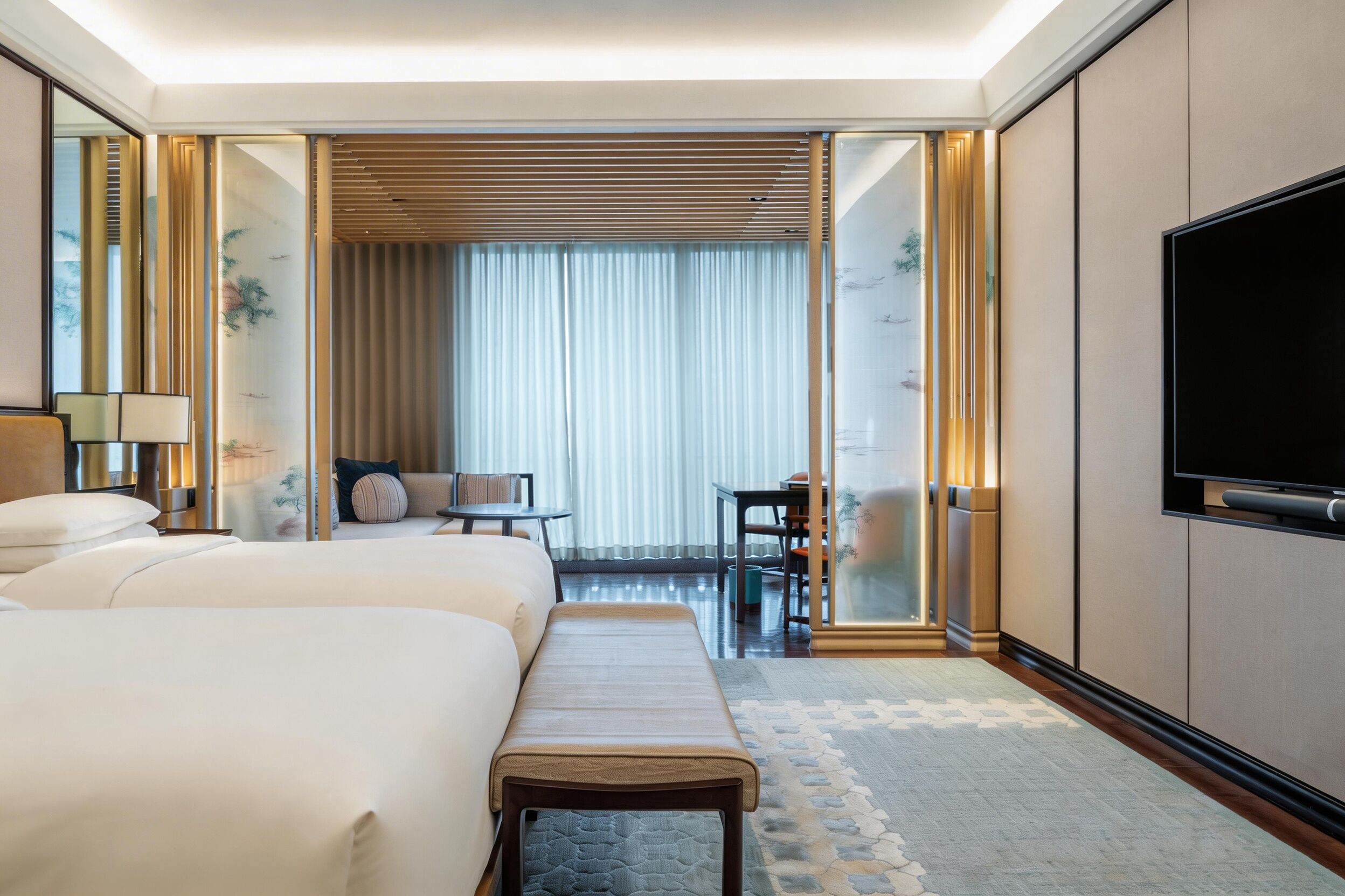 Minibar, in-room safe, individually decorated, desk