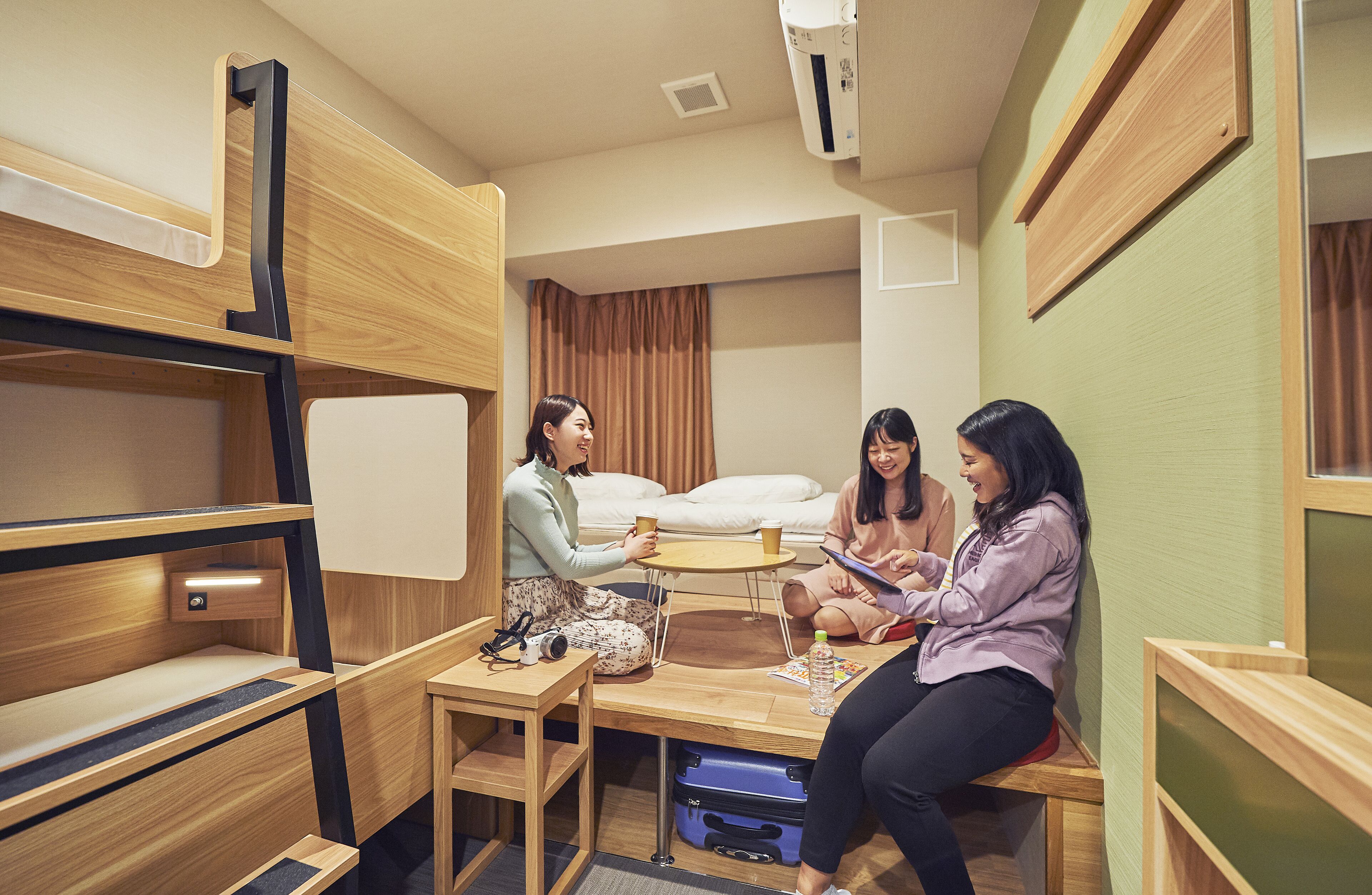 private triple room with shared bathroom, bunk bed and twin bed | 1 bedroom, soundproofing, free wifi, bed sheets