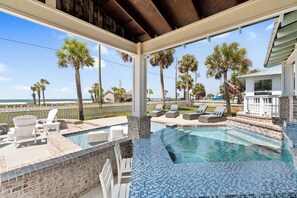A heated pool - Ivey House - Unobstructed Gulf View, Private Pool, WiFi, Pet Friendly, St Joe Be (Saint Joe Beach)
