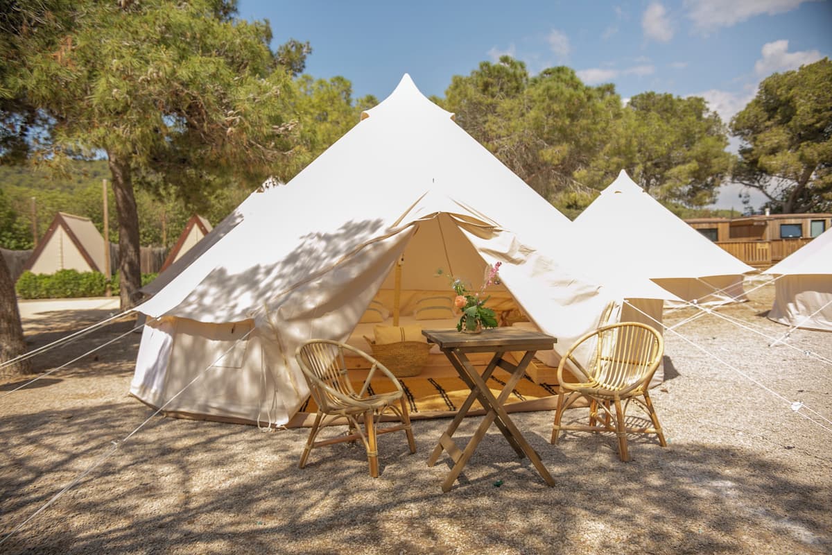 Basic Tent (4 Pax, Double Bed + Single Beds) | Exterior
