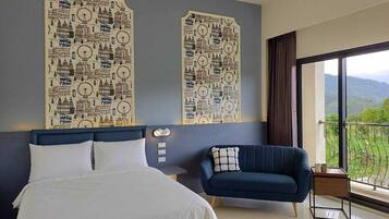 Chambre Double, non-fumeurs | Rideaux occultants, Wi-Fi gratuit, draps fournis