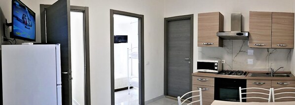 公寓, 2 间卧室 (4) | 私人厨房 | 大冰箱、微波炉、烤箱、炉灶