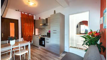 Apartemen, 1 kamar tidur (11B) | Dapur pribadi | Lemari es besar, microwave, kompor, dan peralatan masak/sendok-piring
