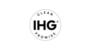 En logotyp med texten ”CLEAN IHG PROMISE” och en symbol för registrerat varumärke.
