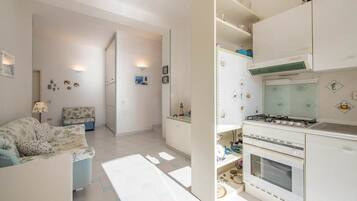 Frigorifero, forno, piano cottura, macchina per tè/caffè