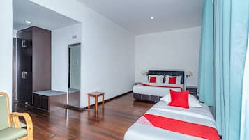 Desk, iron/ironing board, free WiFi, bed sheets