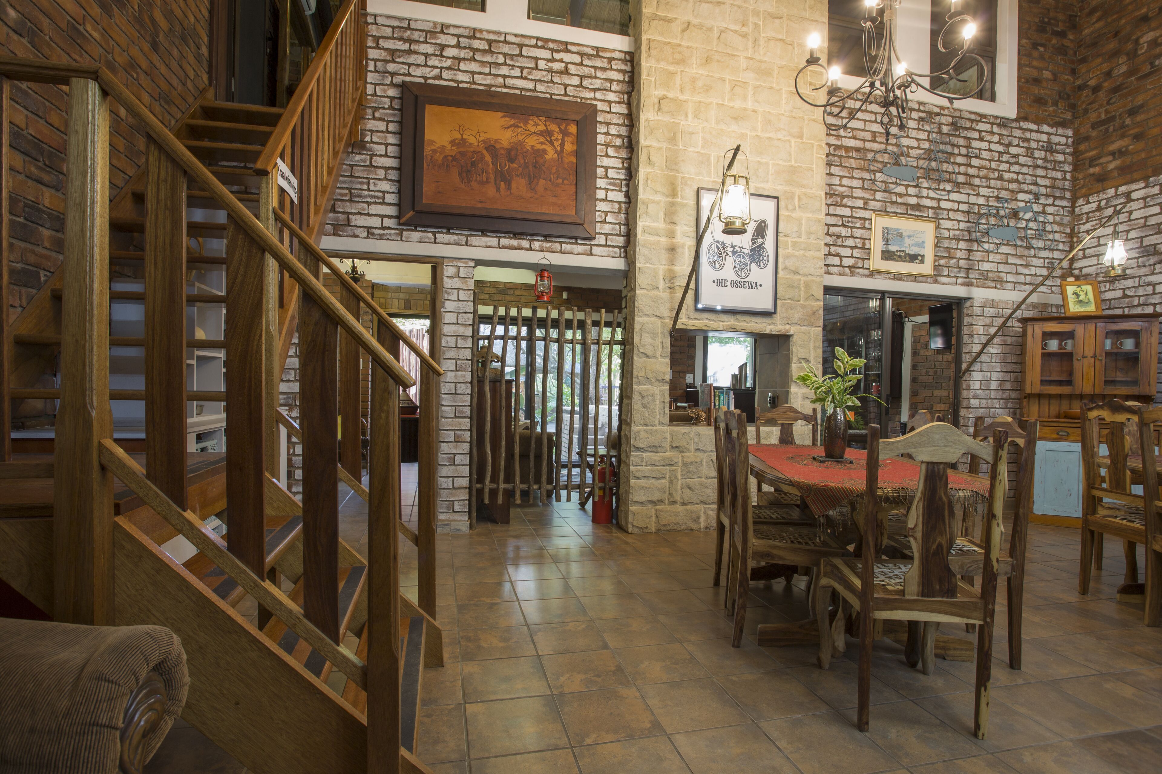 Desayuno completo diario (ZAR 110 por persona)