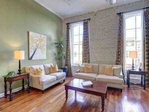 Apartment, 2 Queen Beds (Broughton Retreat) | Living room - Broughton Retreat (Savannah)