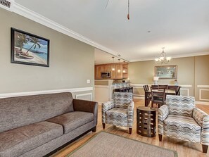 Condo, Multiple Beds (Silver Seas 201) | Living room - Silver Seas 201 (Tybee Island)