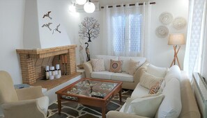 Fernseher, Kamin