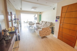 Living area - Apartamento Les Vagues  (Guarujá)