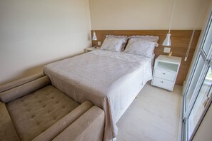 Hypo-allergenic bedding, free WiFi, bed sheets - Apartamento Les Vagues  (Guarujá)