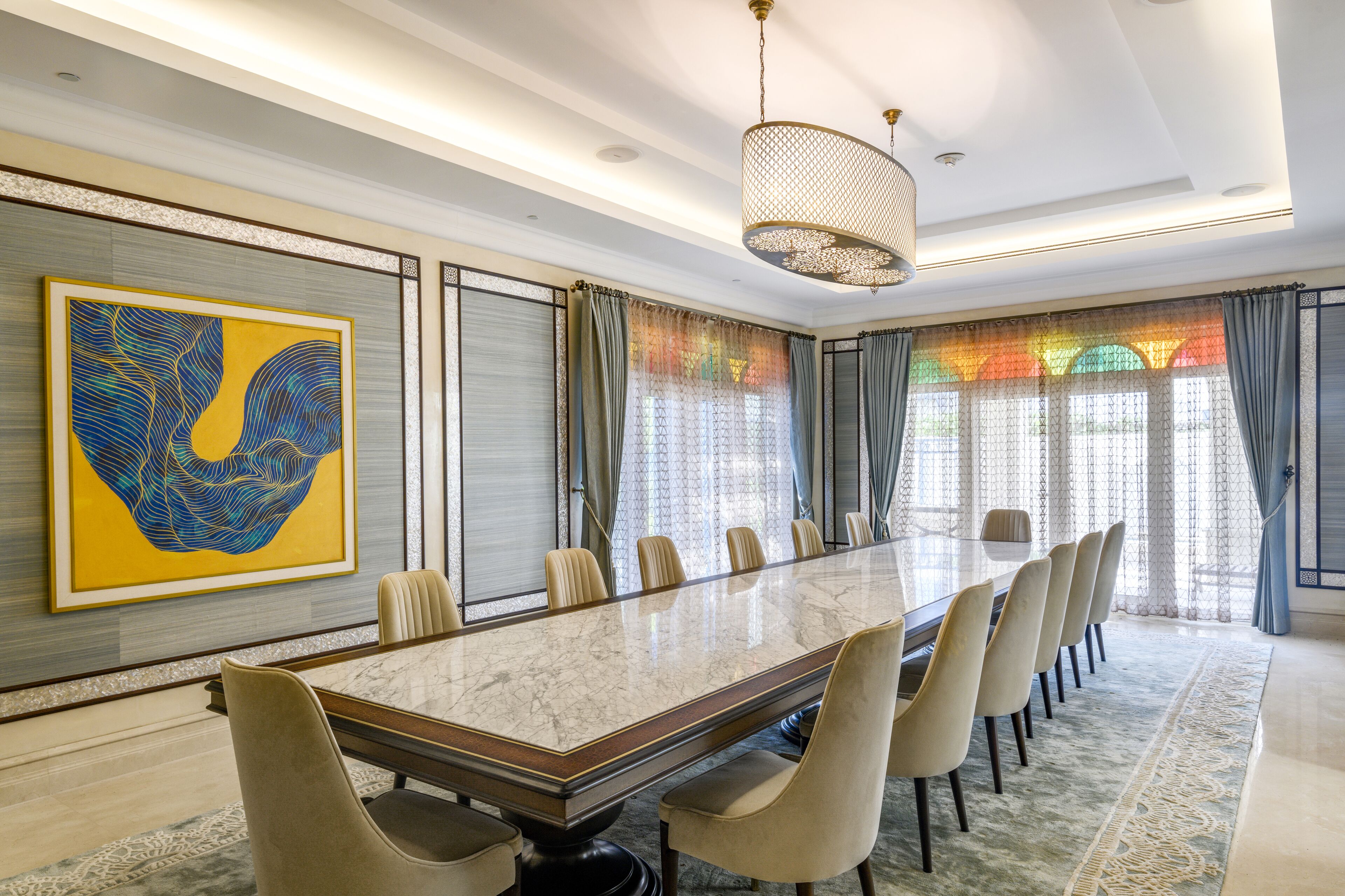 royal villa, 1 king bed, with waterpark access | living area | flat-screen tv