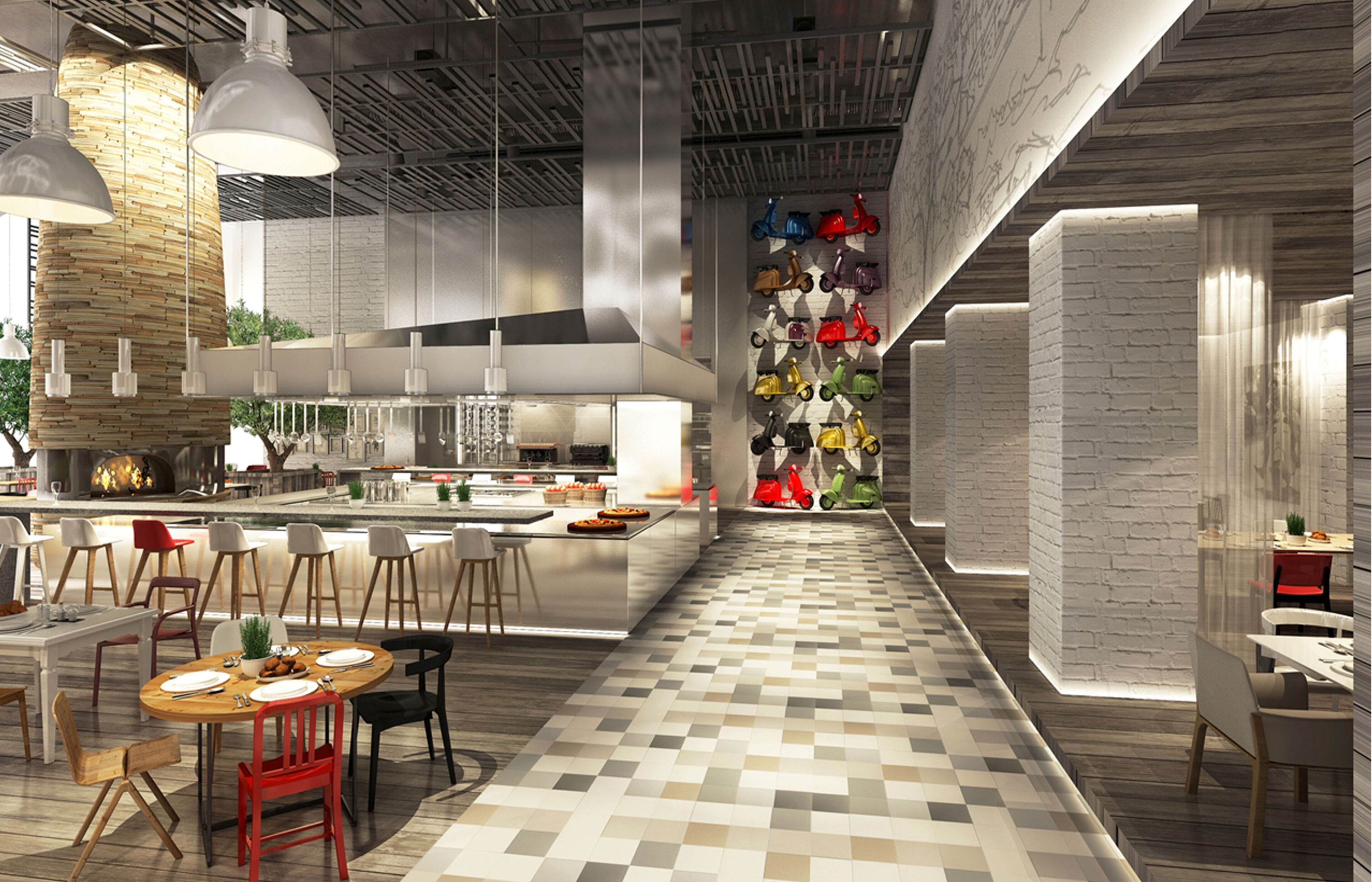 5 restaurants, breakfast, lunch, dinner served; italian cuisine