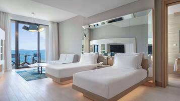 Premium bedding, down duvets, minibar, in-room safe