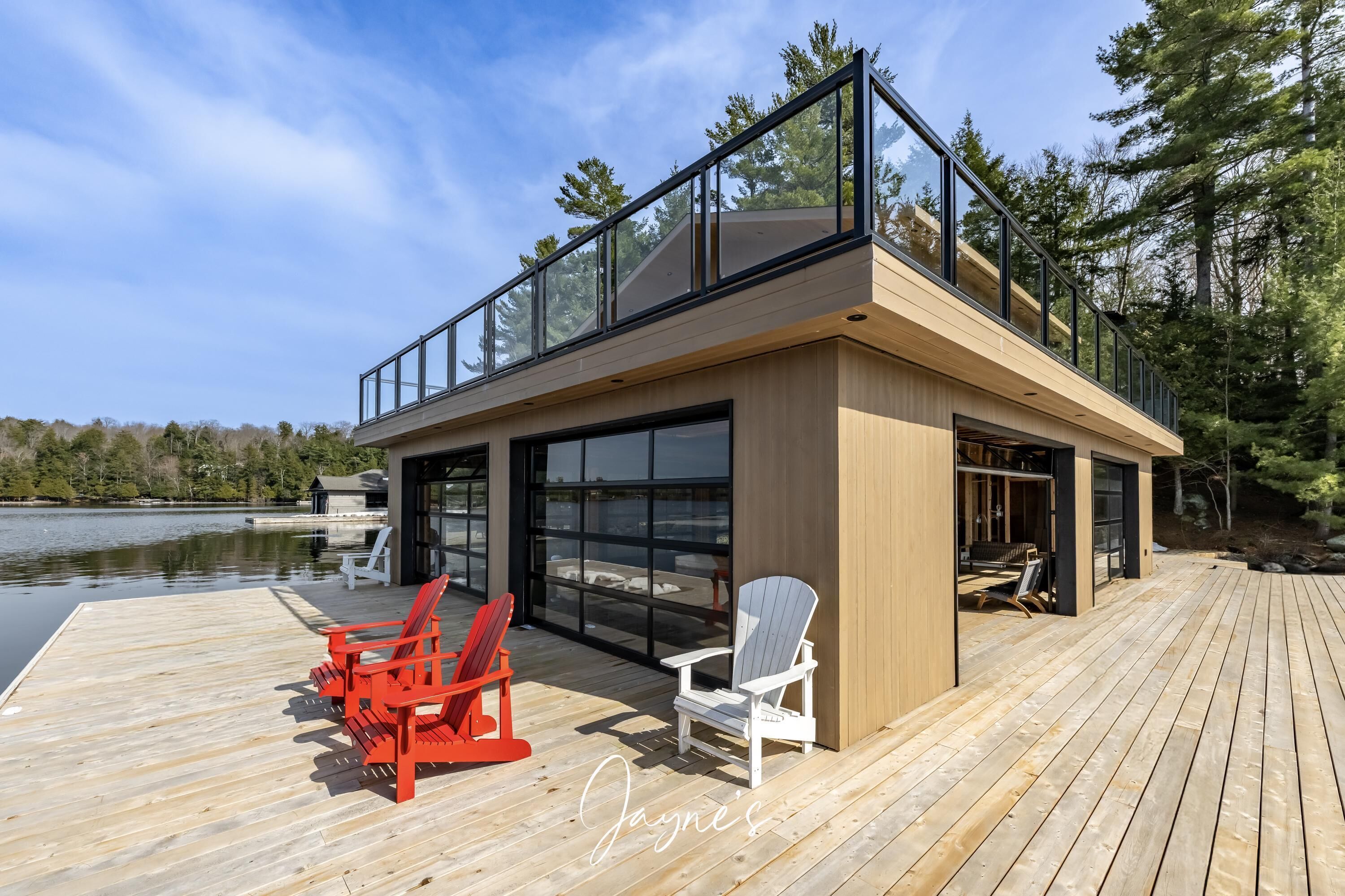 Boathouse Lower Dock &amp; Swim Deck