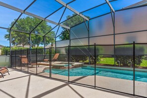 A heated pool