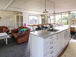 House | Private kitchen | Highchair - Alluring Holiday Home in Jutland near Sea (Hadsund)