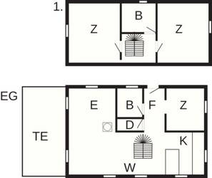 House | Floor plan - 6 Person Holiday Home in Ulfborg (Ulfborg)