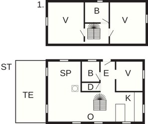 House | Floor plan - 6 Person Holiday Home in Ulfborg (Ulfborg)