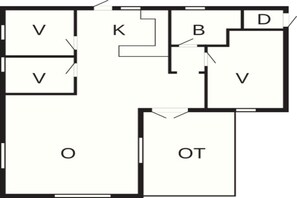 House | Floor plan - 6 Person Holiday Home in Thyholm (Thyholm)
