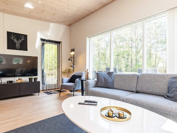 House | Living area | TV - 5 Star Holiday Home in Hadsund (Hadsund)