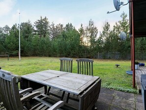 Outdoor dining - Serene Holiday Home in Jerup near Sea (Jerup)