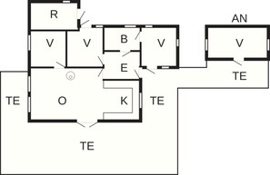 House | Floor plan - 8 Person Holiday Home in Skals (Skals)