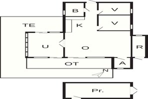 House | Floor plan - 4 Star Holiday Home in Hadsund (Hadsund)