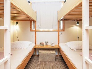 2 bedrooms, individually furnished, cribs/infant beds