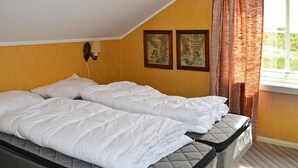 2 室のベッドルーム、客室ごとに異なるインテリア