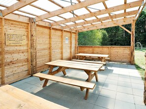 Balcony - Heritage Holiday Home in Jutland With Sauna (Farvang)