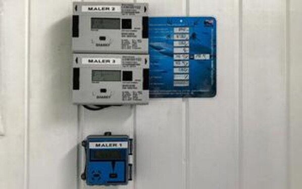 A wall-mounted electrical panel with three Malar switches labeled Malar 1, Malar 2, and Malar 3. - 5 Star Holiday Home in Hjorring (Hjørring)