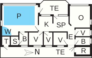 House | Floor plan - Luxury Pool House in Lonstrup - By Traum Ferienwohnungen (Hjørring)