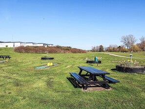 Outdoor dining - Spacious Holiday Home in Tranekær near Sea (Tranekaer)