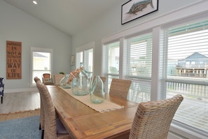 Dining - New~ 6 Bedroom 5 bath ~ Pool and Spa ~ Beach Views~ Direct Beach Access (Bolivar Peninsula)