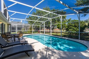 A heated pool