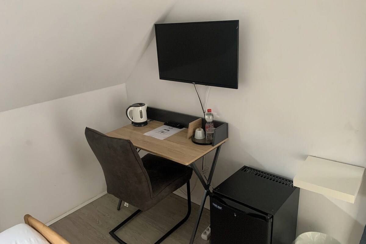 Ropa de cama hipoalergénica, minibar y escritorio
