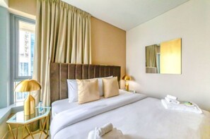 2 bedrooms, in-room safe, iron/ironing board, WiFi